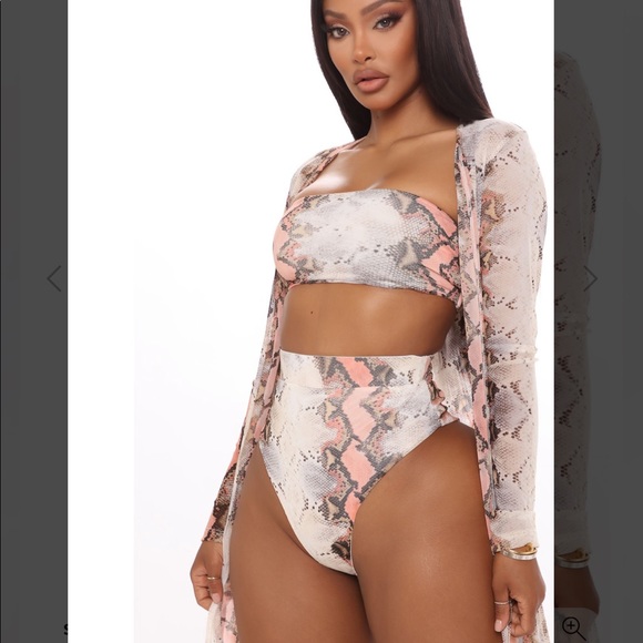 3 Piece Sunsuit Swim Set 🧡 - Picture 2 of 4